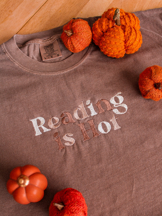 Reading is Hot Embroidered Tee