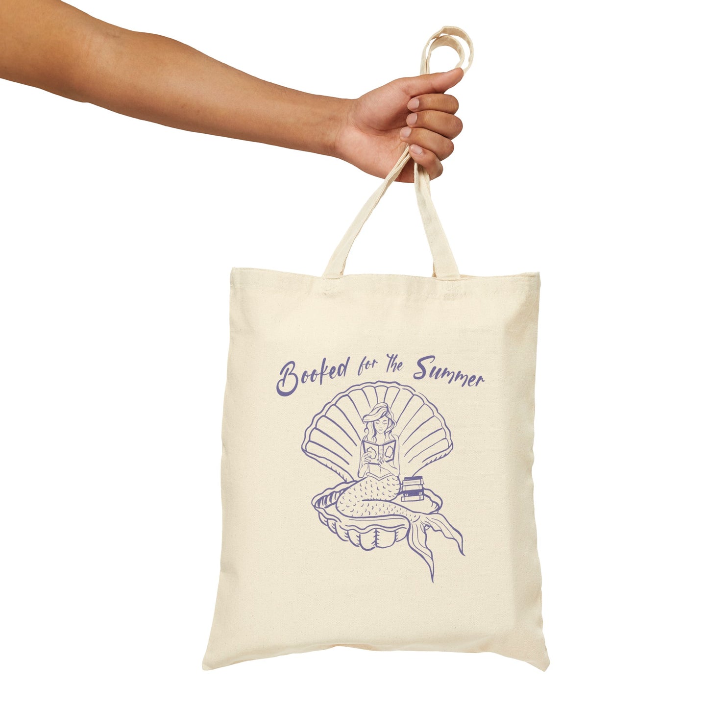 Reading Mermaid Tote Bag