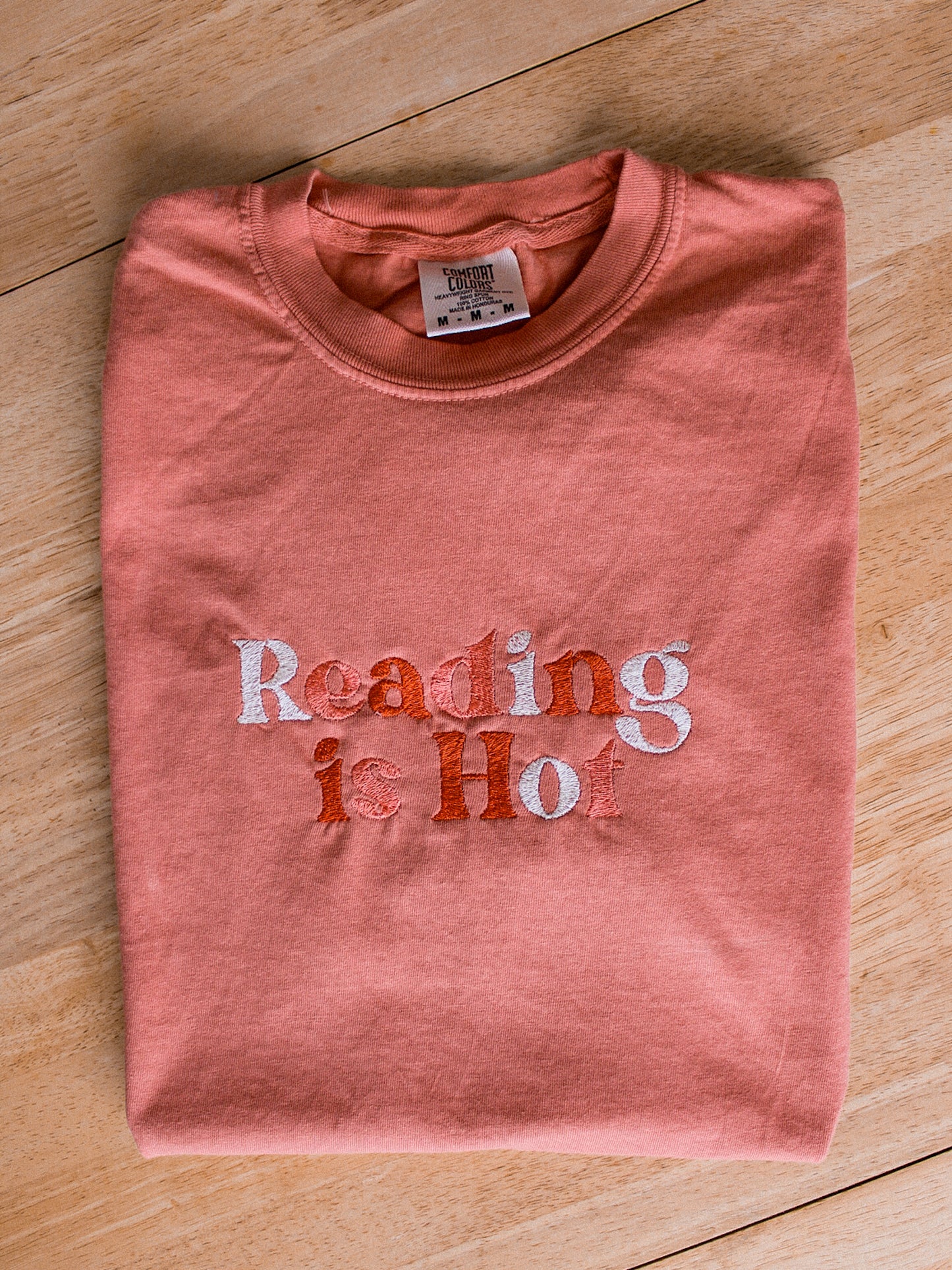 Reading is Hot Embroidered Tee