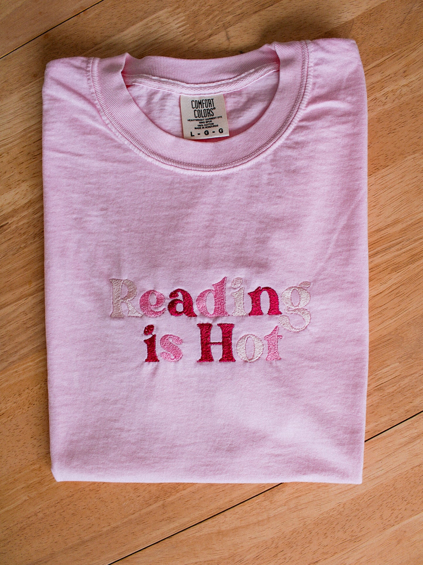 Reading is Hot Embroidered Tee