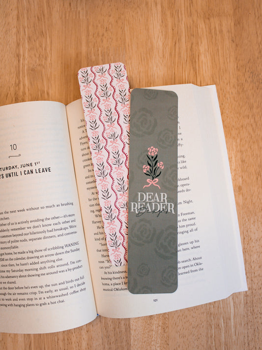 Dear Reader Rosette Bookmark