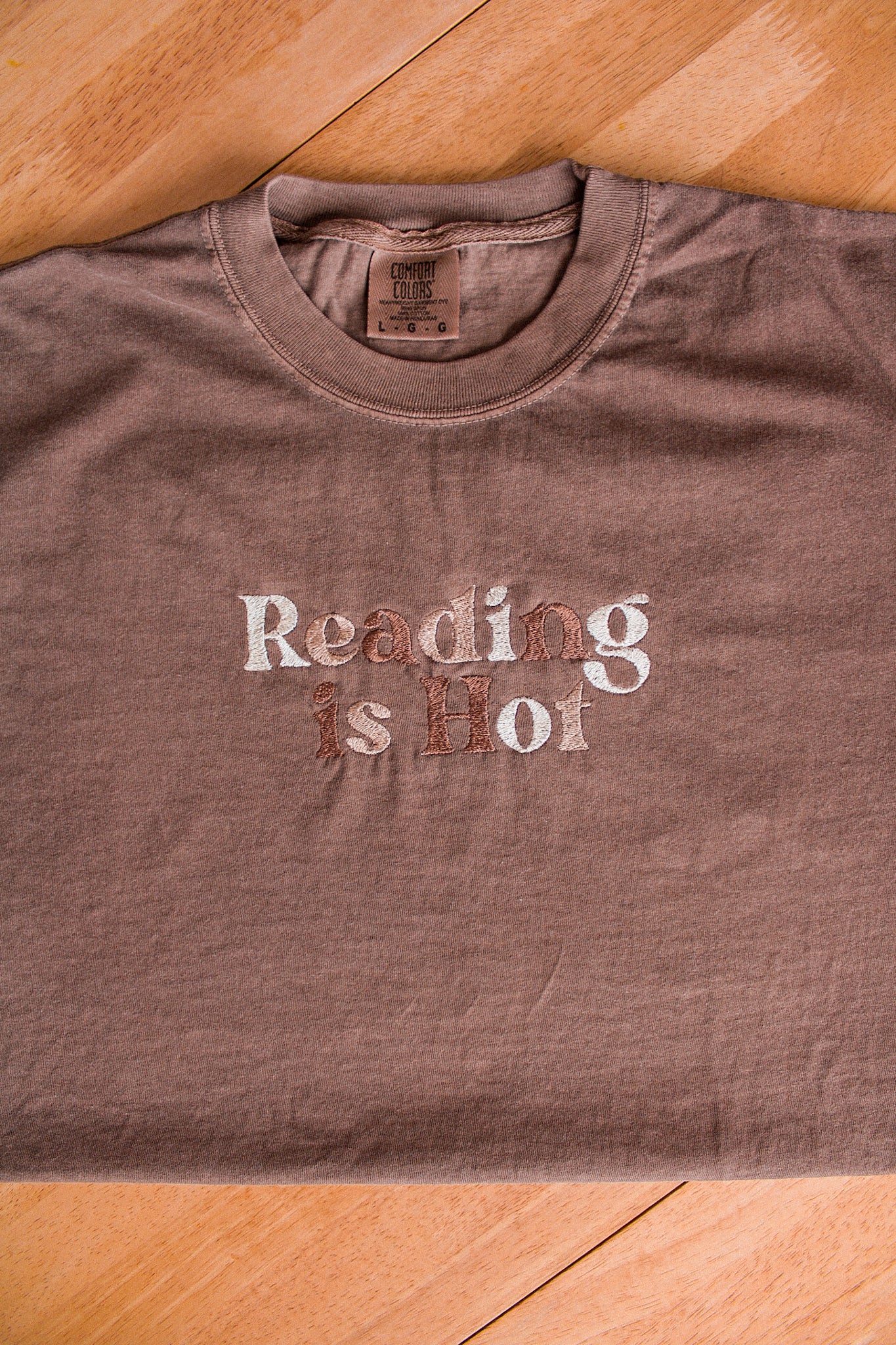 Reading is Hot Embroidered Tee