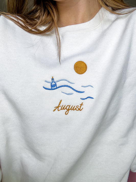 August Embroidered Sweatshirt