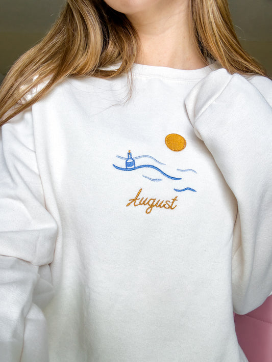 August Embroidered Sweatshirt