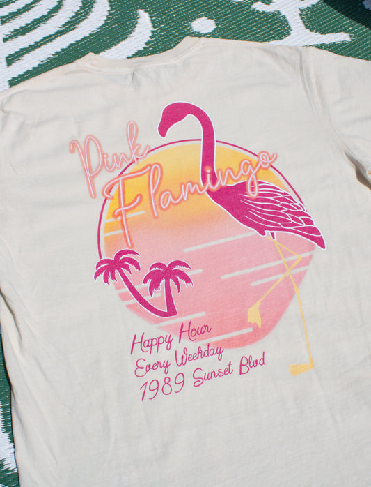 Pink Flamingo Bar Tee