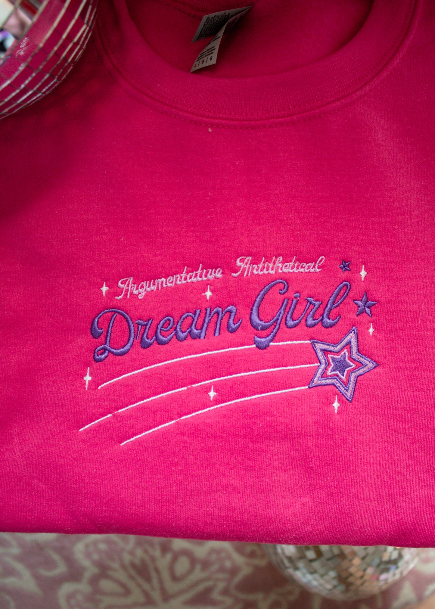 Dream Girl Embroidered Crewneck